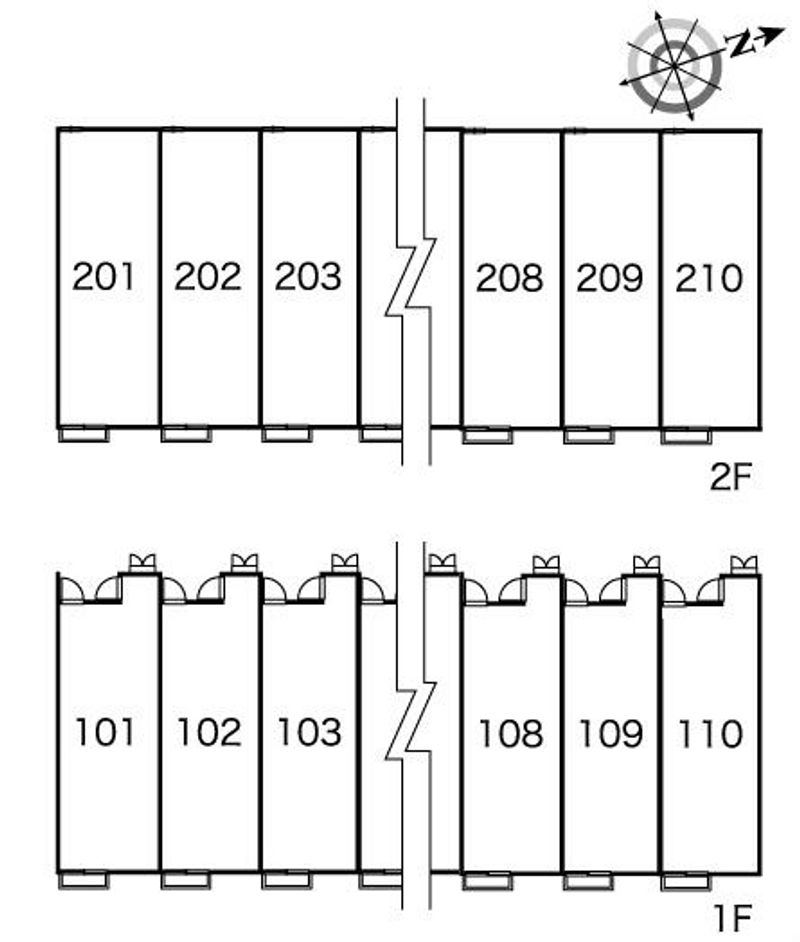 レオパレスヴェルシュ 間取配置図