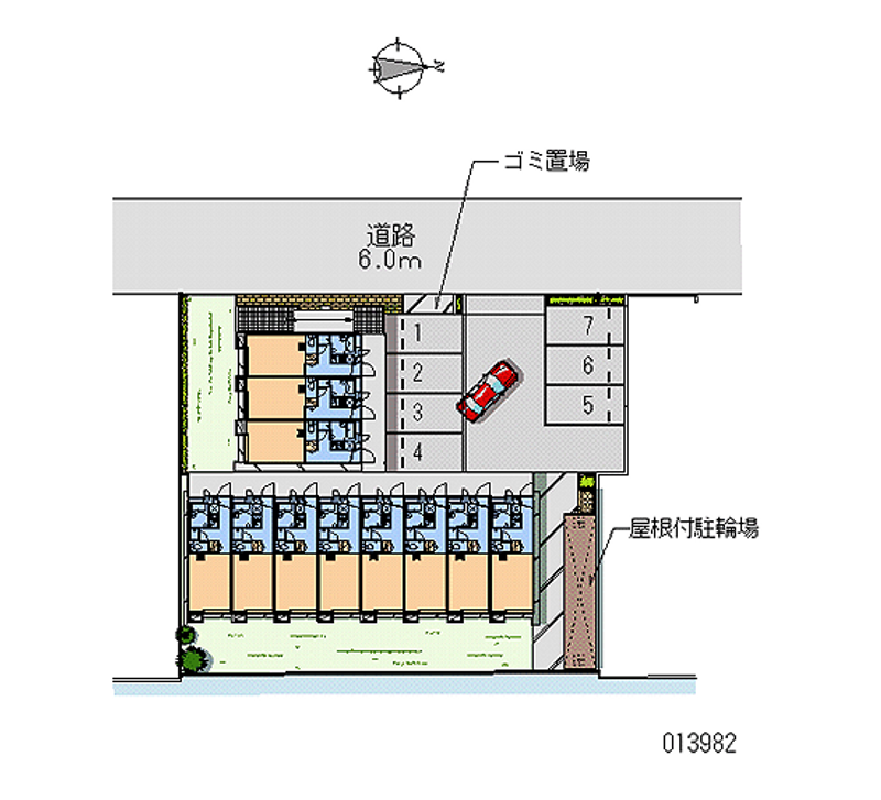 レオパレス旭 区画図