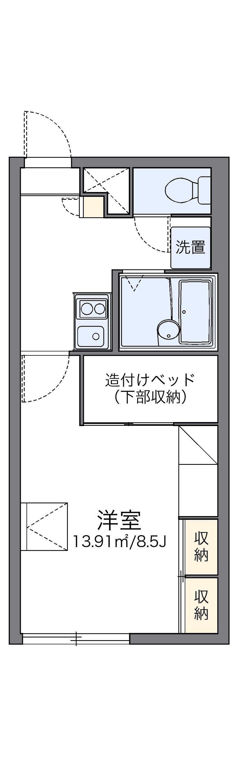 レオパレスＦＡＲＭ光Ⅱ 間取図