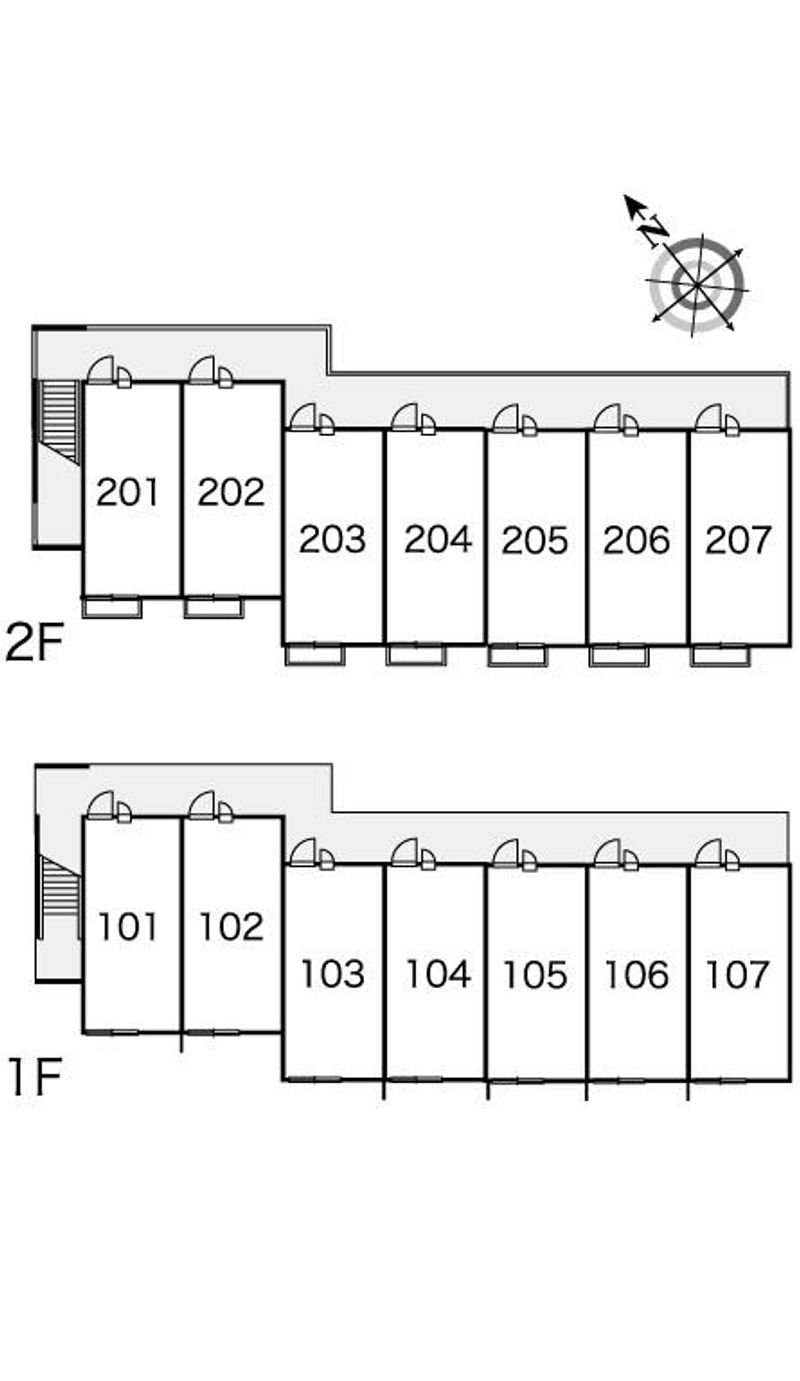 レオパレスＥａｓｅ　ｍｏｒｅ 間取配置図