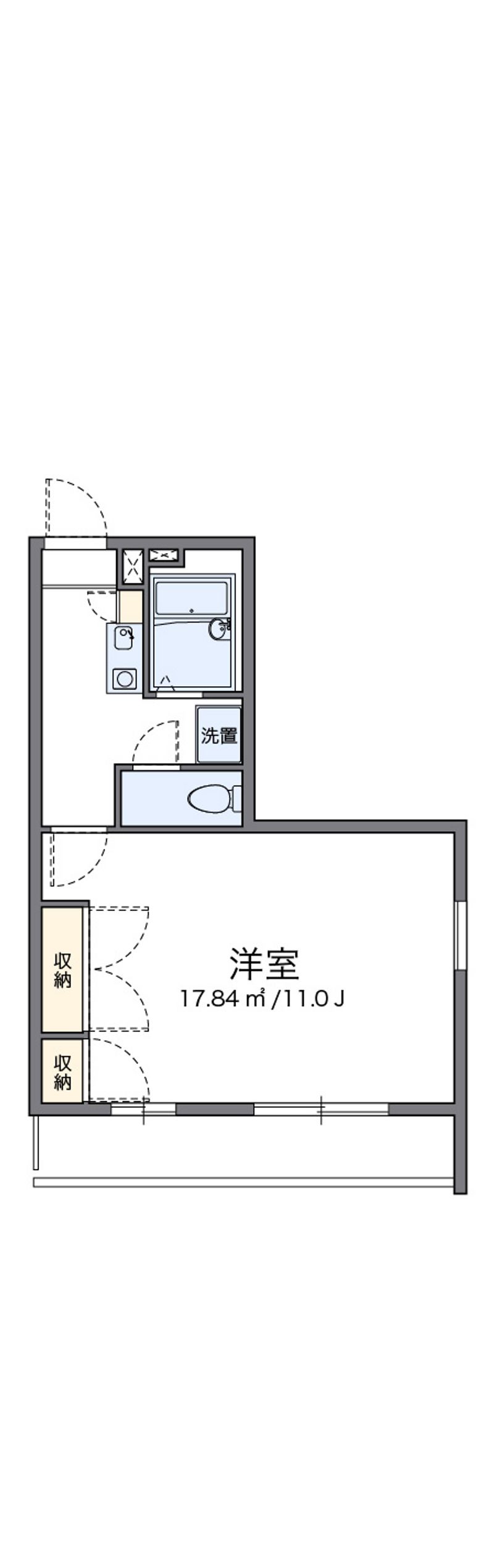 レオパレスクレアⅡ 間取図