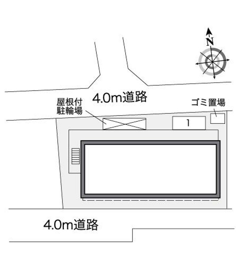 レオパレス１０９’ＳⅡ 配置図