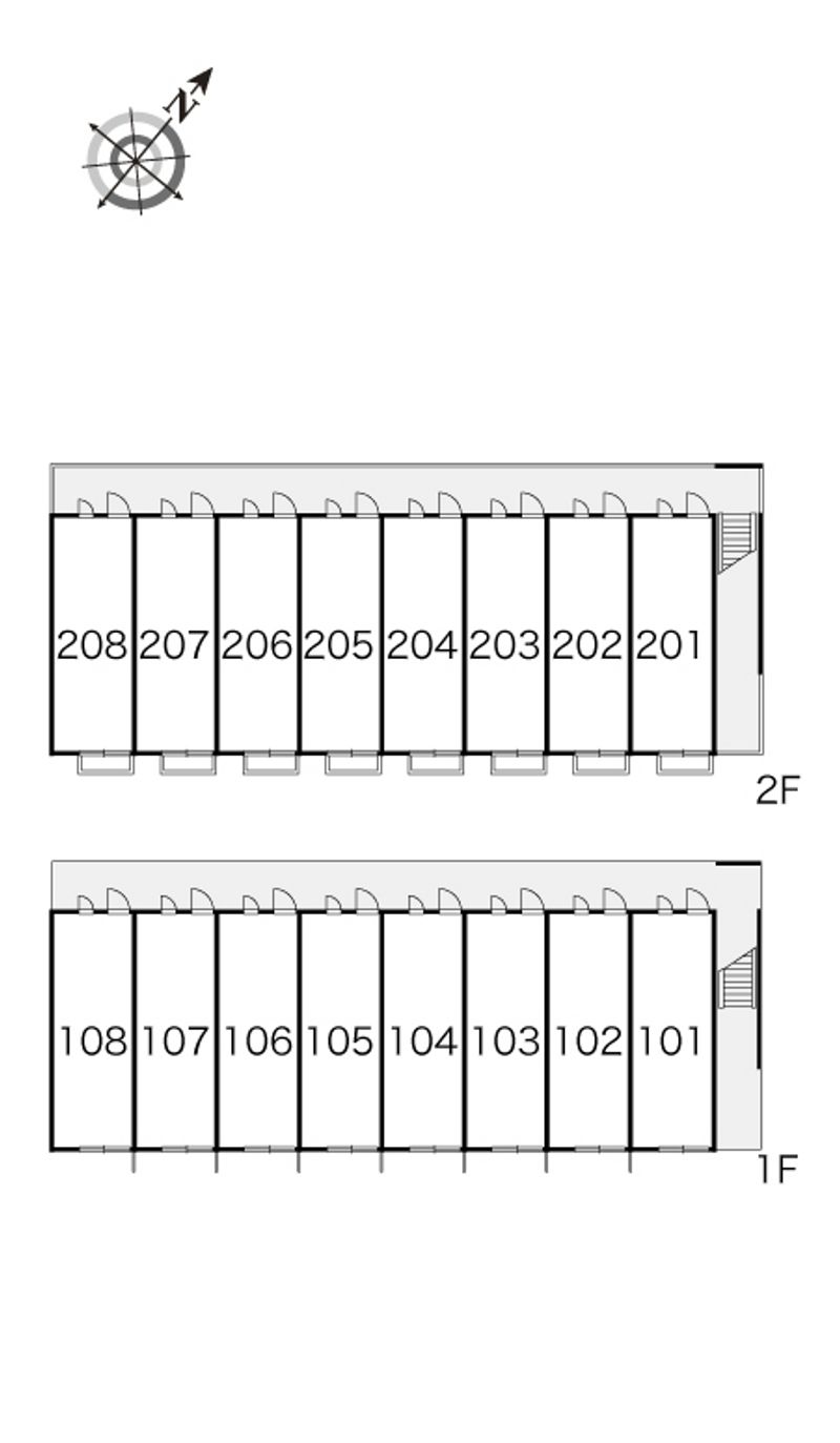 レオパレスメゾン　かきつばた 間取配置図