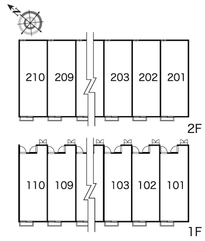 レオパレスあゆみ 間取り配置図