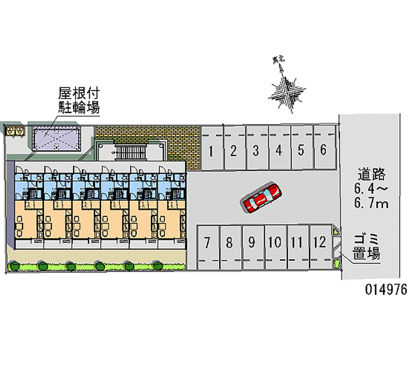 レオパレスしんどうⅢ 月極駐車場