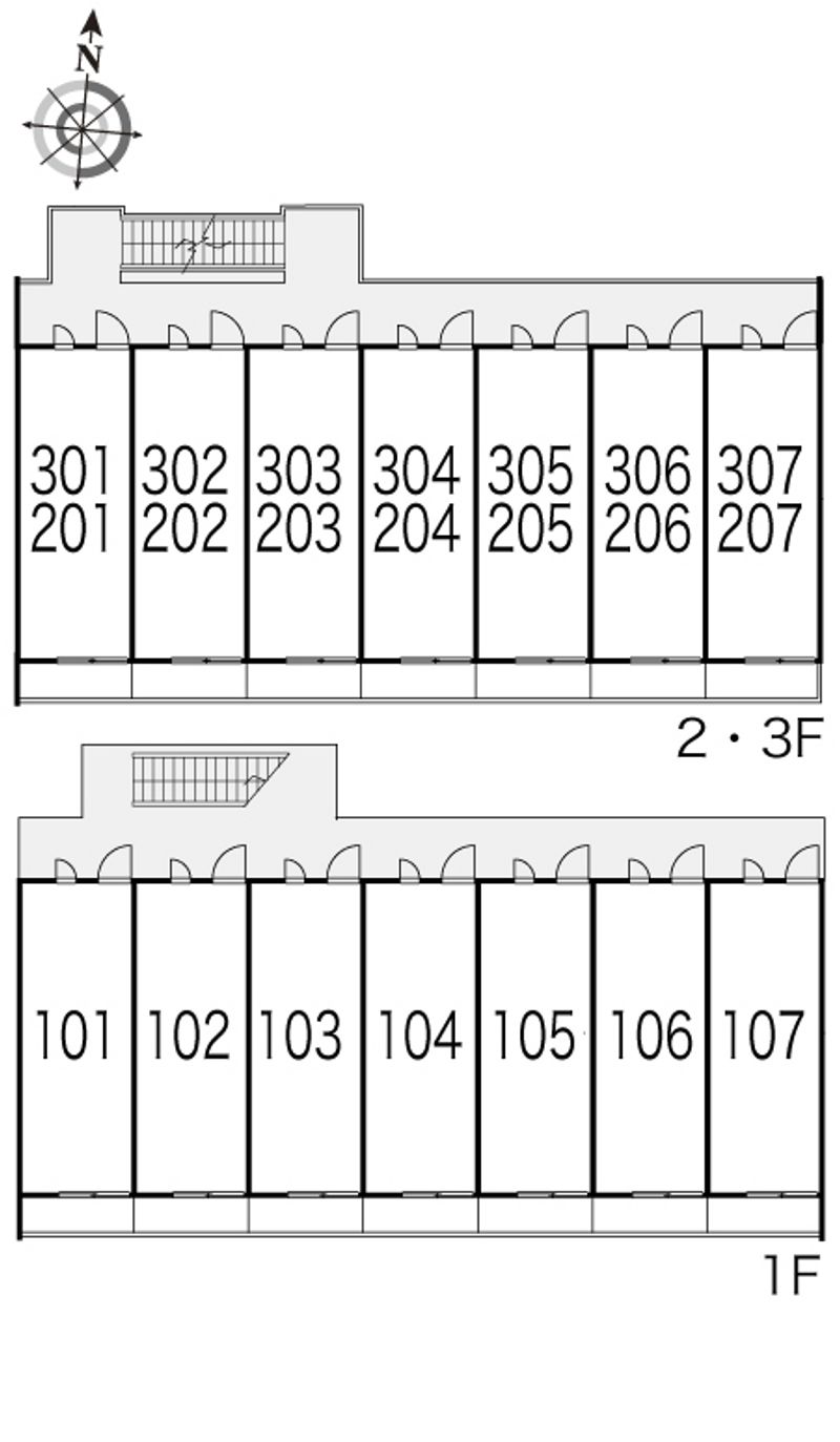 レオパレス待兼キャンパス 間取配置図