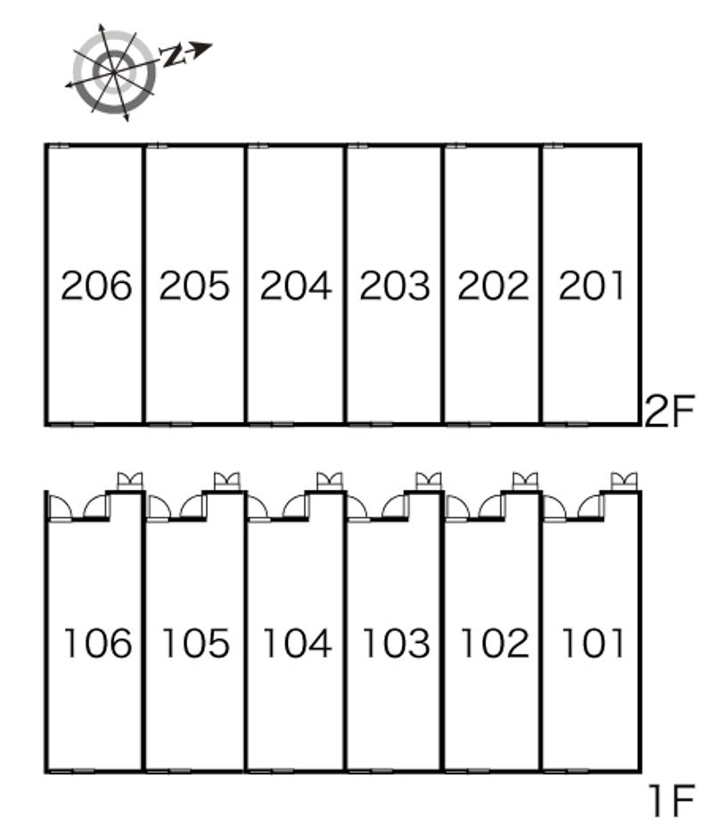 レオパレスカスティージョⅡ 間取配置図