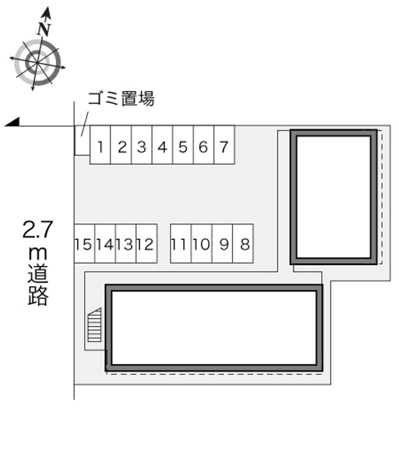 レオパレス鴨川 配置図