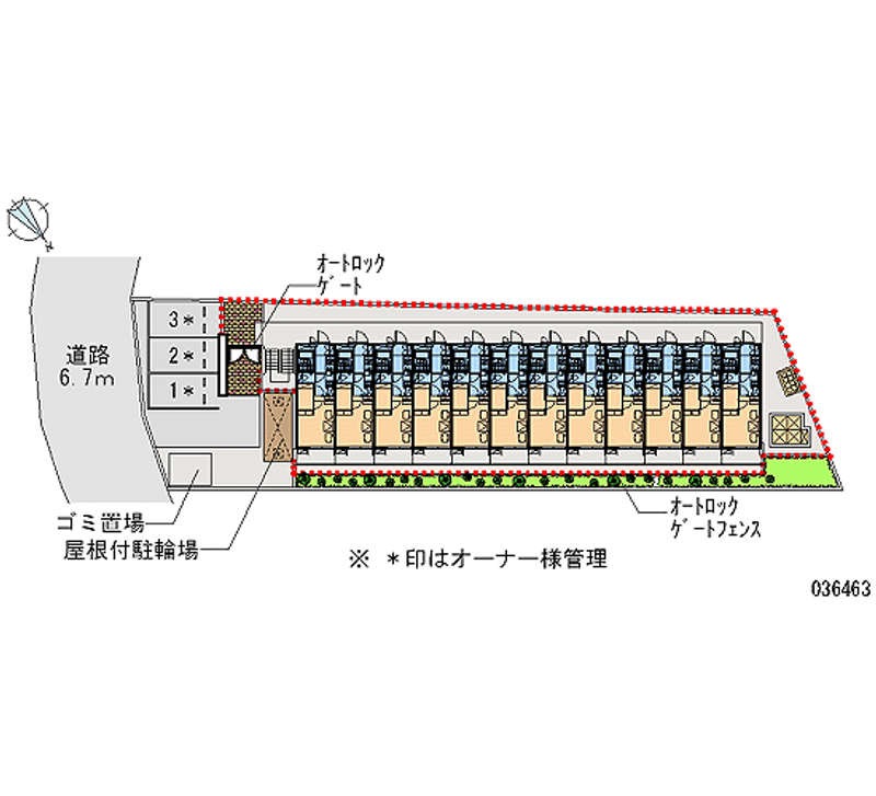 レオパレスＣＨＡＣＯ 区画図