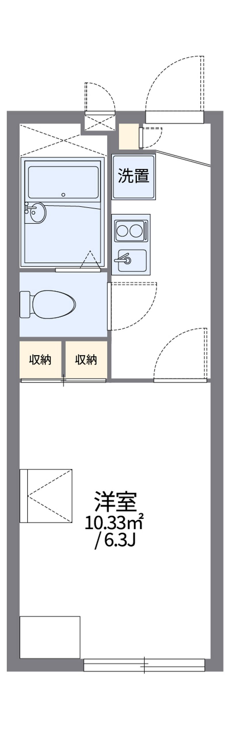 レオパレスサンロイヤルＹ 間取図