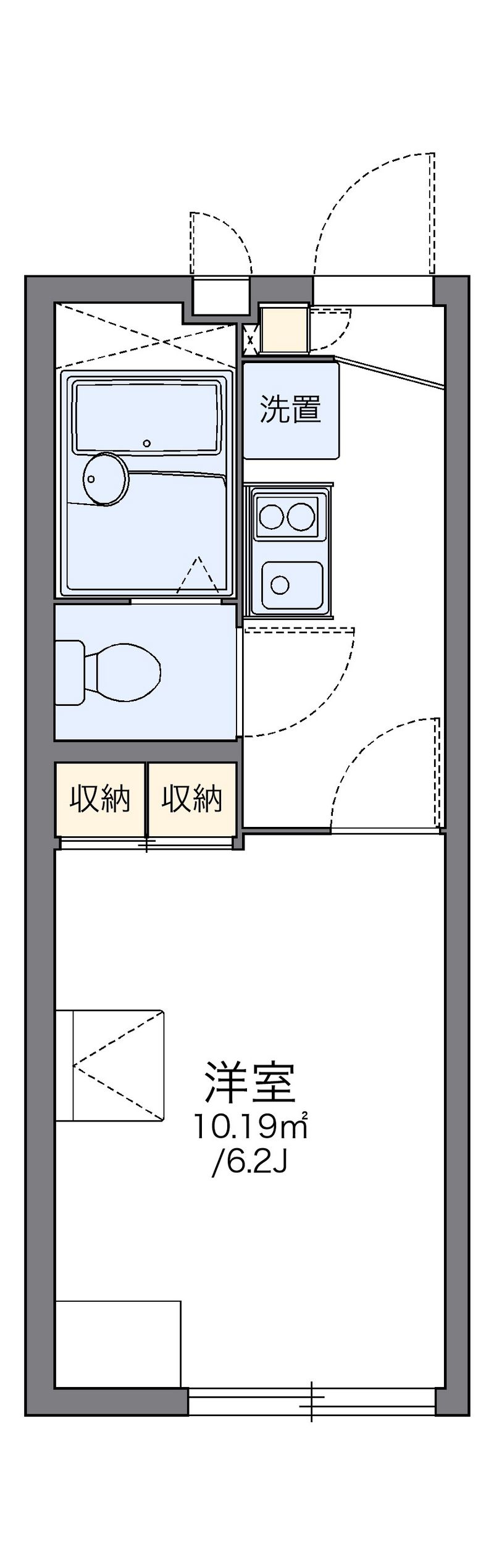 レオパレスカサブランカⅡ 間取図