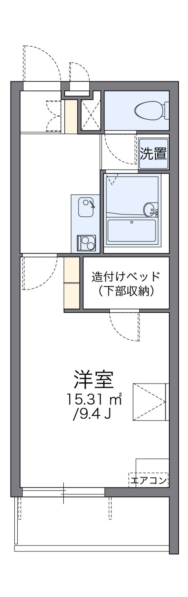 レオパレスシャン　フルール 間取図