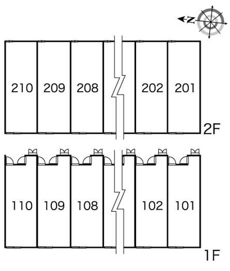 レオパレス睡蓮 間取配置図
