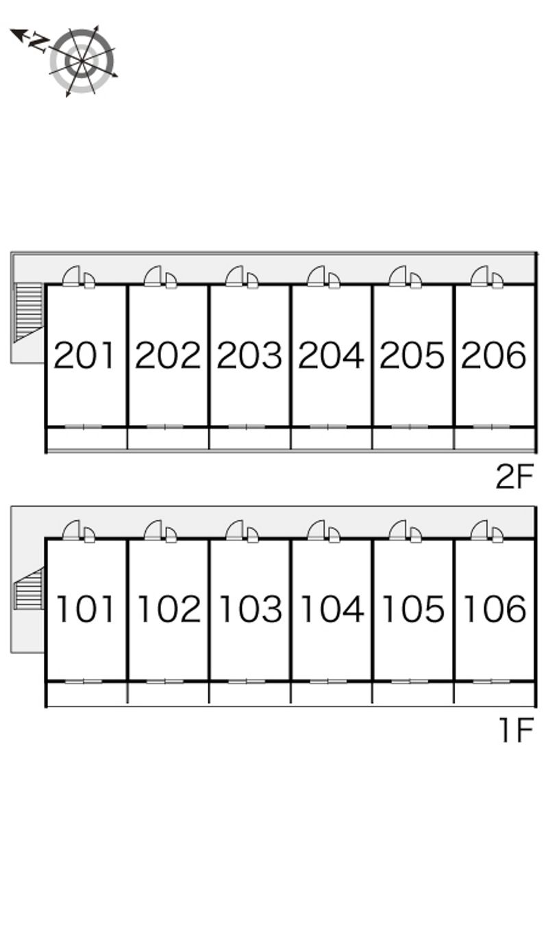 レオパレスＧＡＺＥＢＯ１２ 間取り配置図