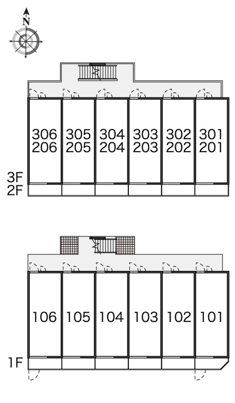レオネクスト東郷通Ⅱ 間取配置図