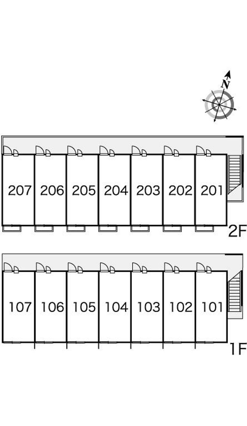 レオパレスあさひ 間取配置図