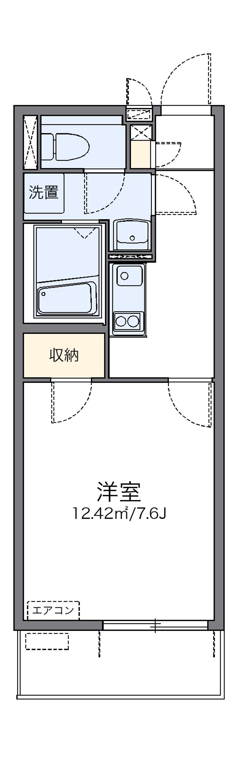 レオネクストトリスターＮ　Ｗ 間取図