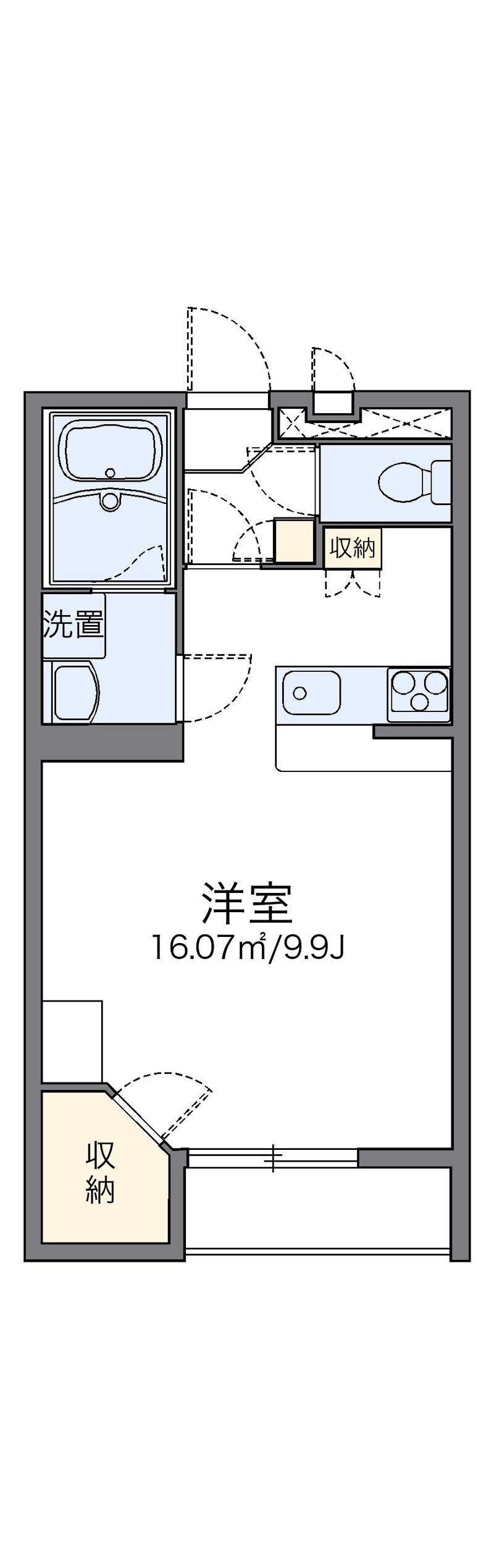 レオパレスシャトレー荒谷Ⅱ 間取図