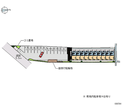 レオパレスブルーレイク唐崎 月極駐車場