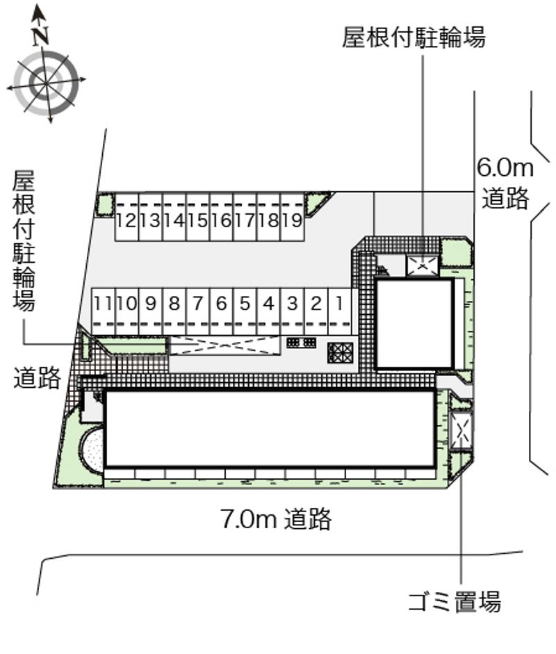 レオネクストルナルミエール越谷 配置図