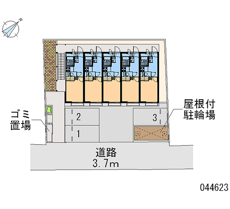 レオパレスケイム名島 区画図