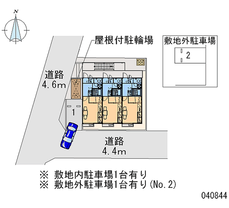 レオパレスクルンテープＢ 区画図