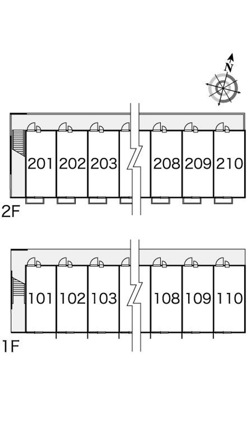 レオパレスルーチェ 間取配置図