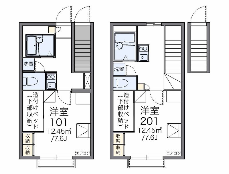 レオパレスヴィラ本町 間取図