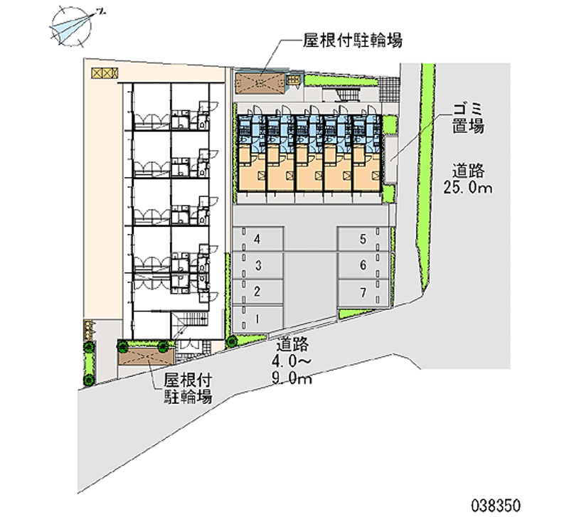 レオパレス拝島町Ⅱ 区画図