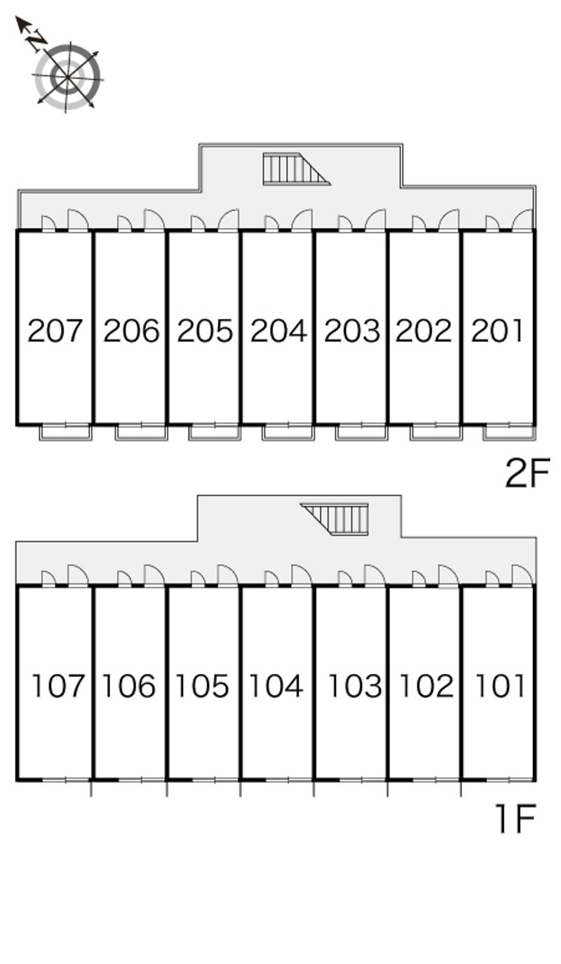 レオパレスレプロットⅡ 間取配置図