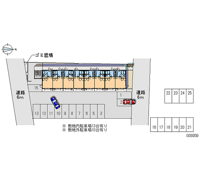 レオパレスＧＲＥＥＮＨＩＬＬＳ 月極駐車場