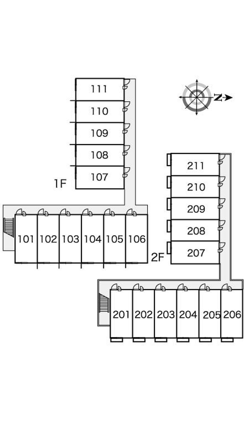 レオパレスせせらぎ 間取配置図