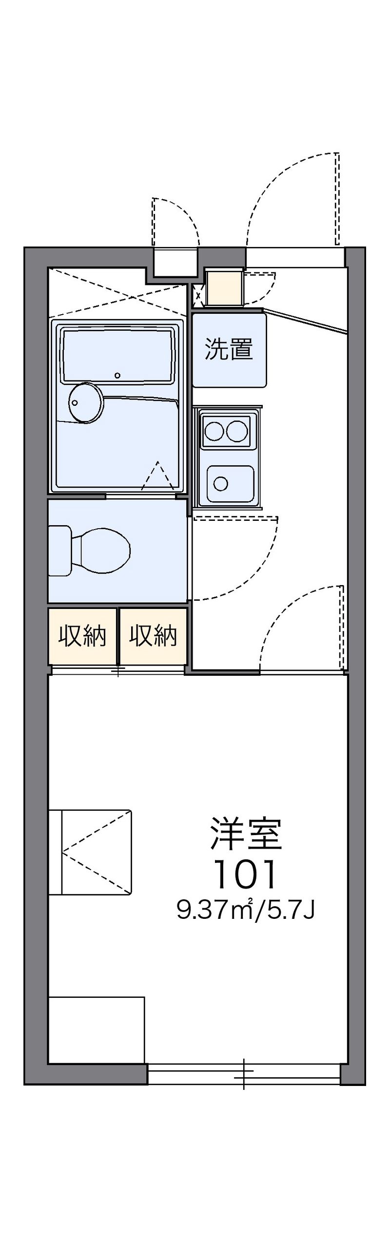 レオパレス大口台 間取図