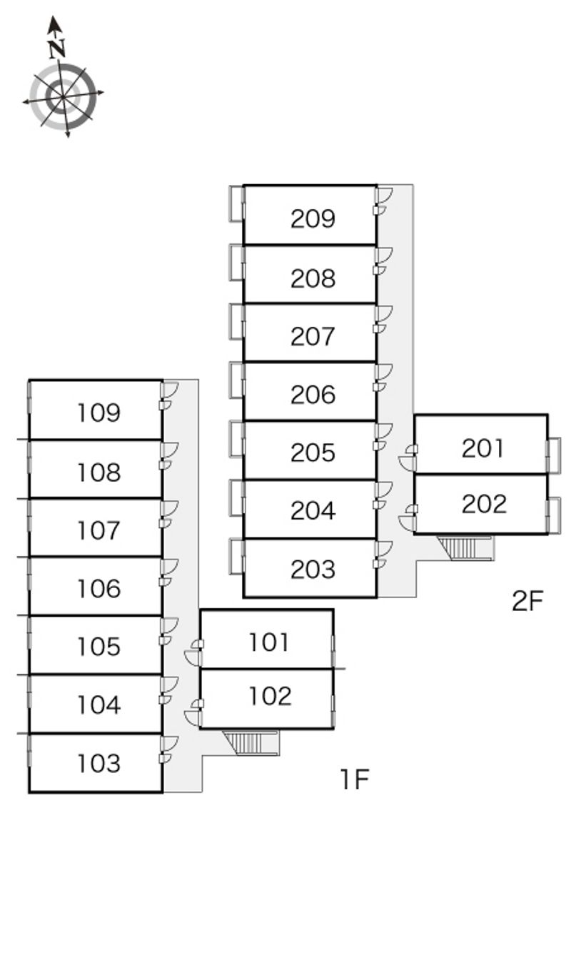 レオパレスサンハイム今 間取り配置図