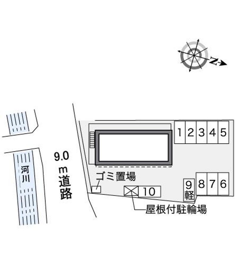 レオパレスＫＡＺＵ 配置図