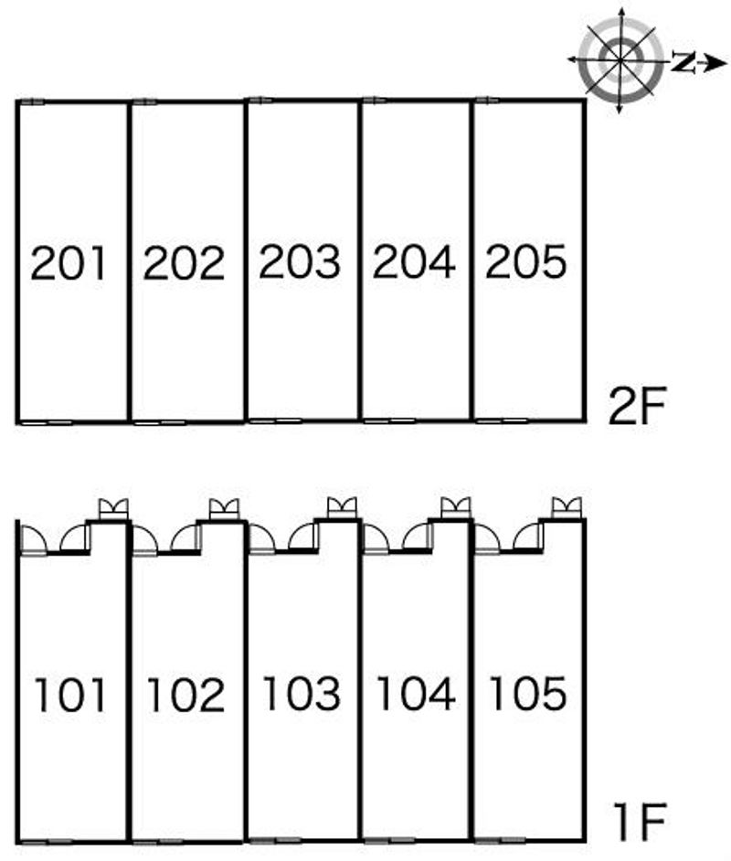 レオパレスファミーユγ 間取配置図