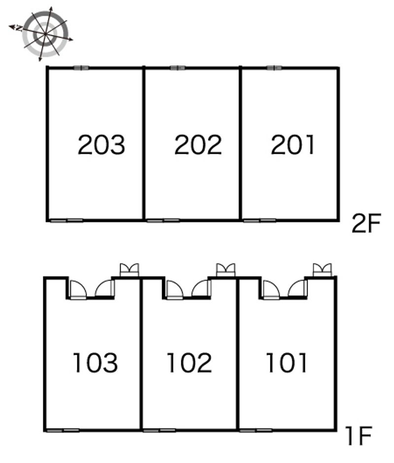 レオパレスパミドール 間取配置図