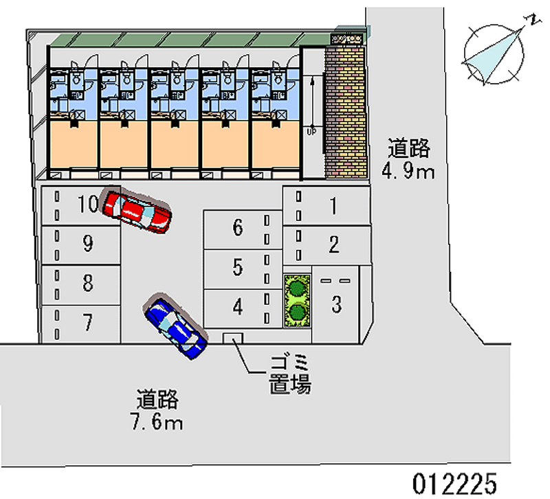 12225 Monthly parking lot