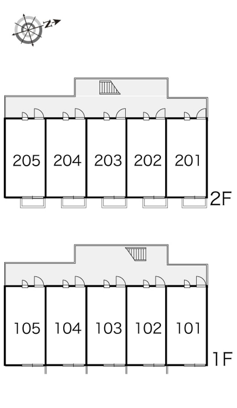 レオパレス火切塚Ⅱ 間取配置図