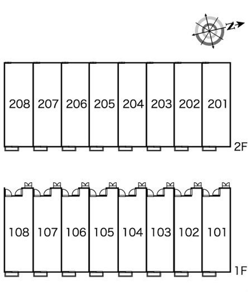 レオパレスＮＥＯ田辺 間取り配置図