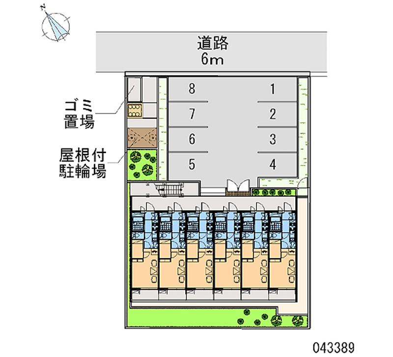 レオパレスのぞみ 月極駐車場