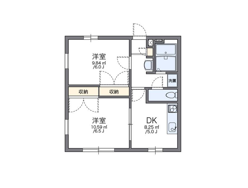 レオパレスしおかぜⅡ 間取図