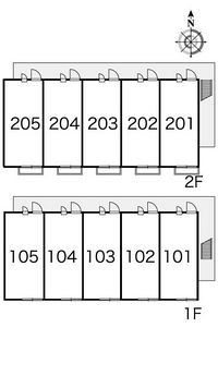 レオパレスピュア 間取り配置図