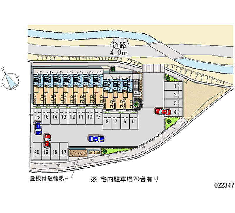 レオパレスドミール平津 月極駐車場