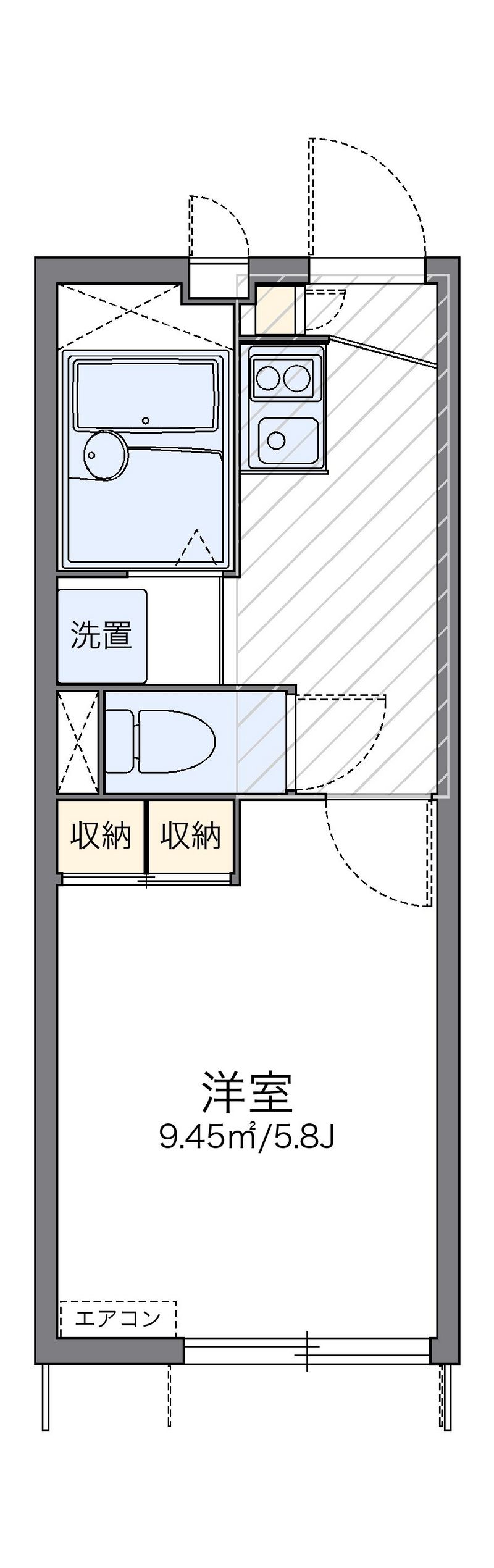 レオパレスセリブレートⅣ 間取図