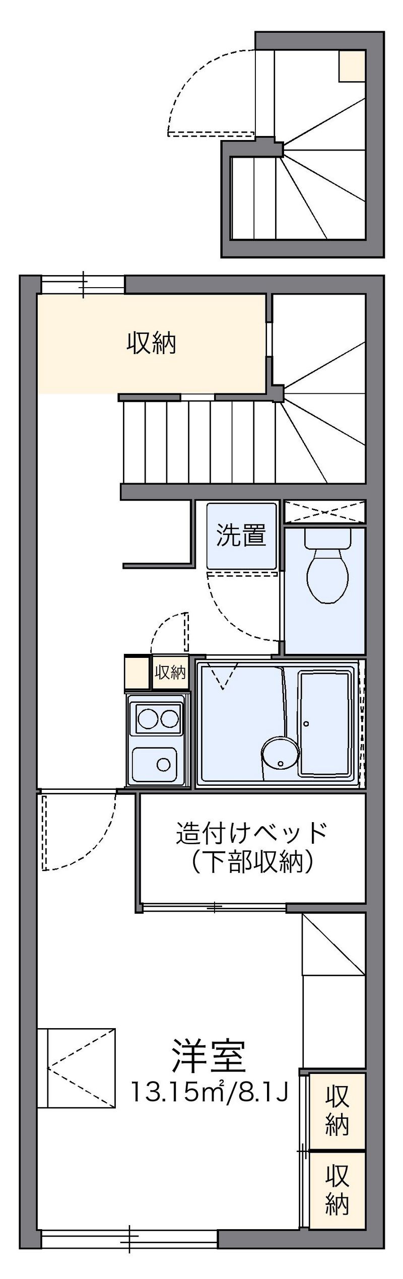 レオパレス蔵敷 間取図