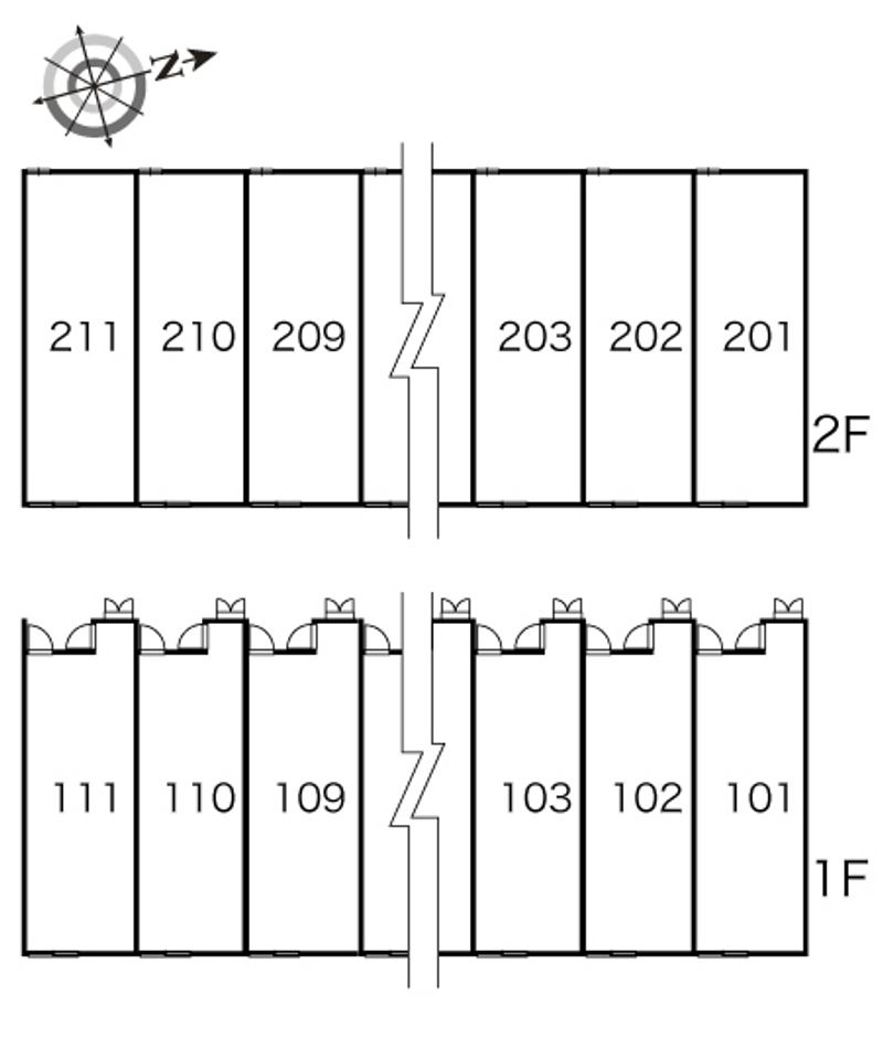 レオパレス錦 間取配置図