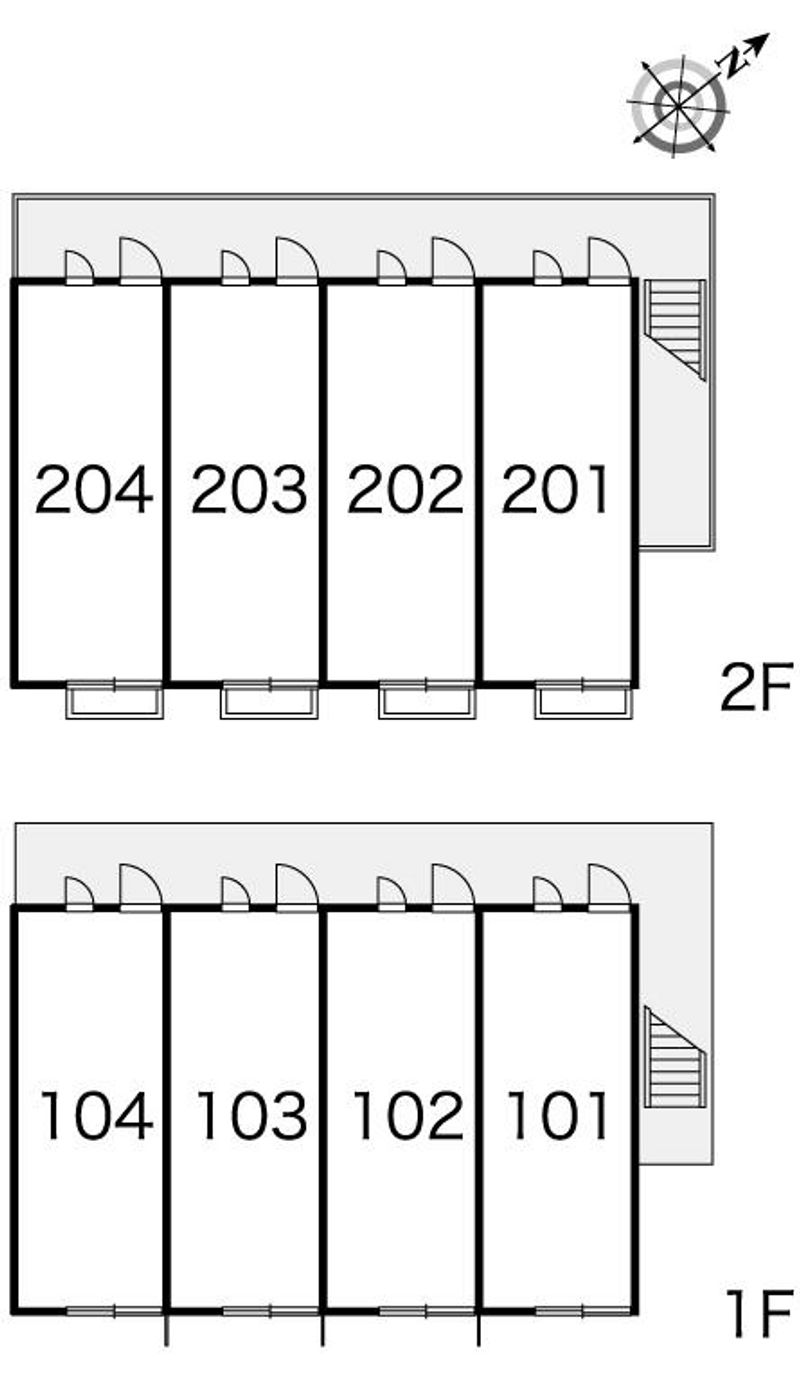 レオパレス播磨Ⅲ 間取配置図