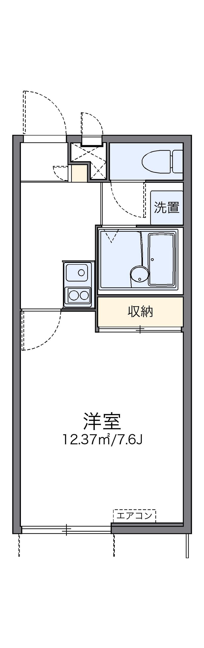 レオパレスピュアⅢ 間取図