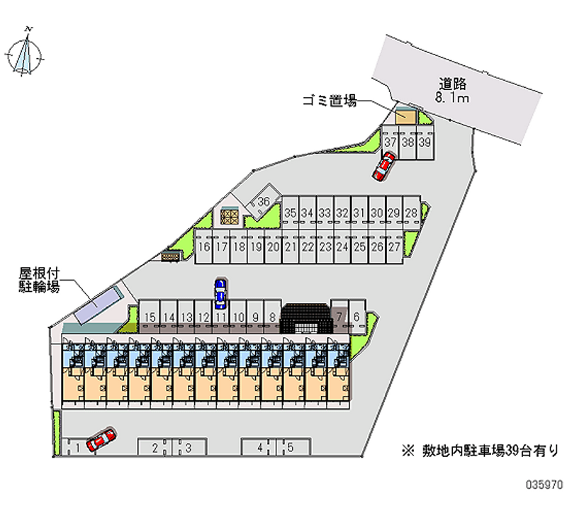 レオパレスラ　フォンティー 月極駐車場